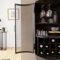 Made in Meubles Buffet|Meuble Bar<Buffet bar en métal Locker