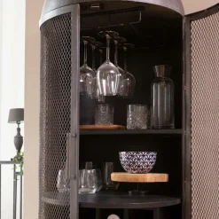 Made in Meubles Buffet|Meuble Bar<Buffet bar en métal Locker