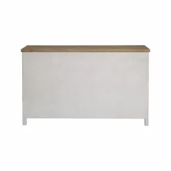 Made in Meubles Buffet<Buffet blanc en pin massif brossé Bastille