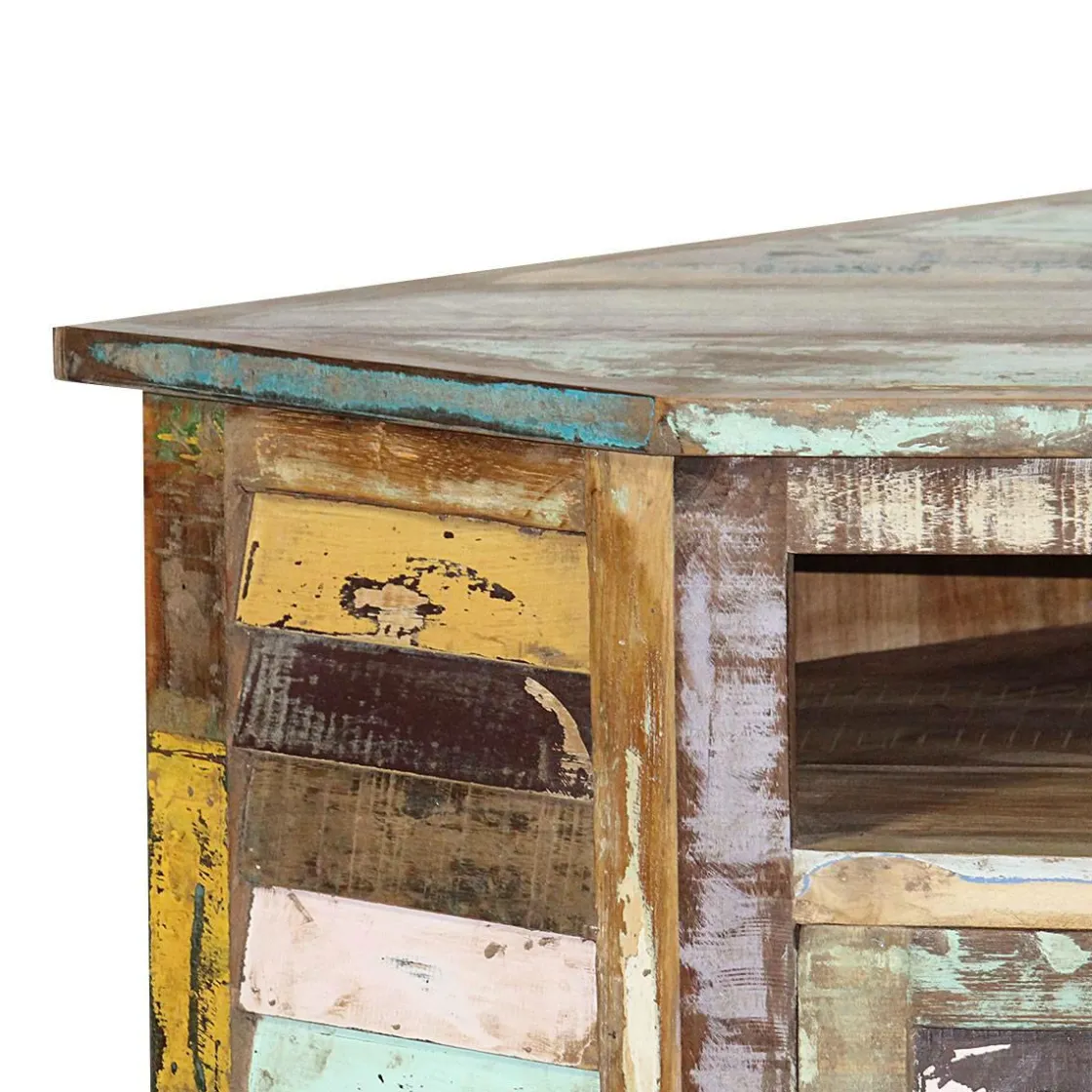 Made in Meubles Buffet<Buffet d'angle en bois coloré Ethnik