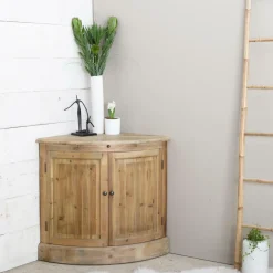 Made in Meubles Buffet<Buffet d'angle en bois recyclé Garance