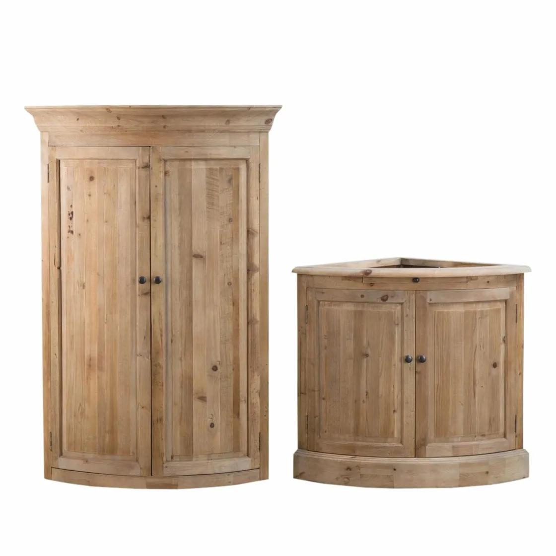 Made in Meubles Buffet<Buffet d'angle haut en bois recyclé Garance