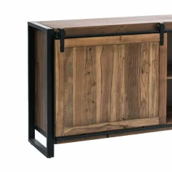Made in Meubles Buffet<Buffet en bois d'acacia avec porte coulissante Havana