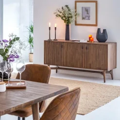 Made in Meubles Buffet<Buffet en bois d'acacia Elie