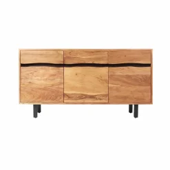 Made in Meubles Buffet<Buffet en bois d'acacia et métal Mahé