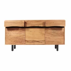 Made in Meubles Buffet<Buffet en bois d'acacia et métal Mahé