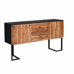 Made in Meubles Buffet<Buffet en bois d'acacia et métal Pippa