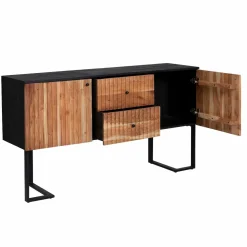 Made in Meubles Buffet<Buffet en bois d'acacia et métal Pippa