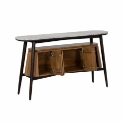 Made in Meubles Buffet<Buffet en bois d'acacia et marbre Simon