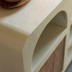 Made in Meubles Buffet<Buffet en bois d'acacia et bois effet béton Dalva