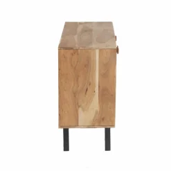 Made in Meubles Buffet<Buffet en bois d'acacia et pierre Côme