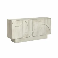 Made in Meubles Buffet<Buffet en bois de manguier blanchi Miliam