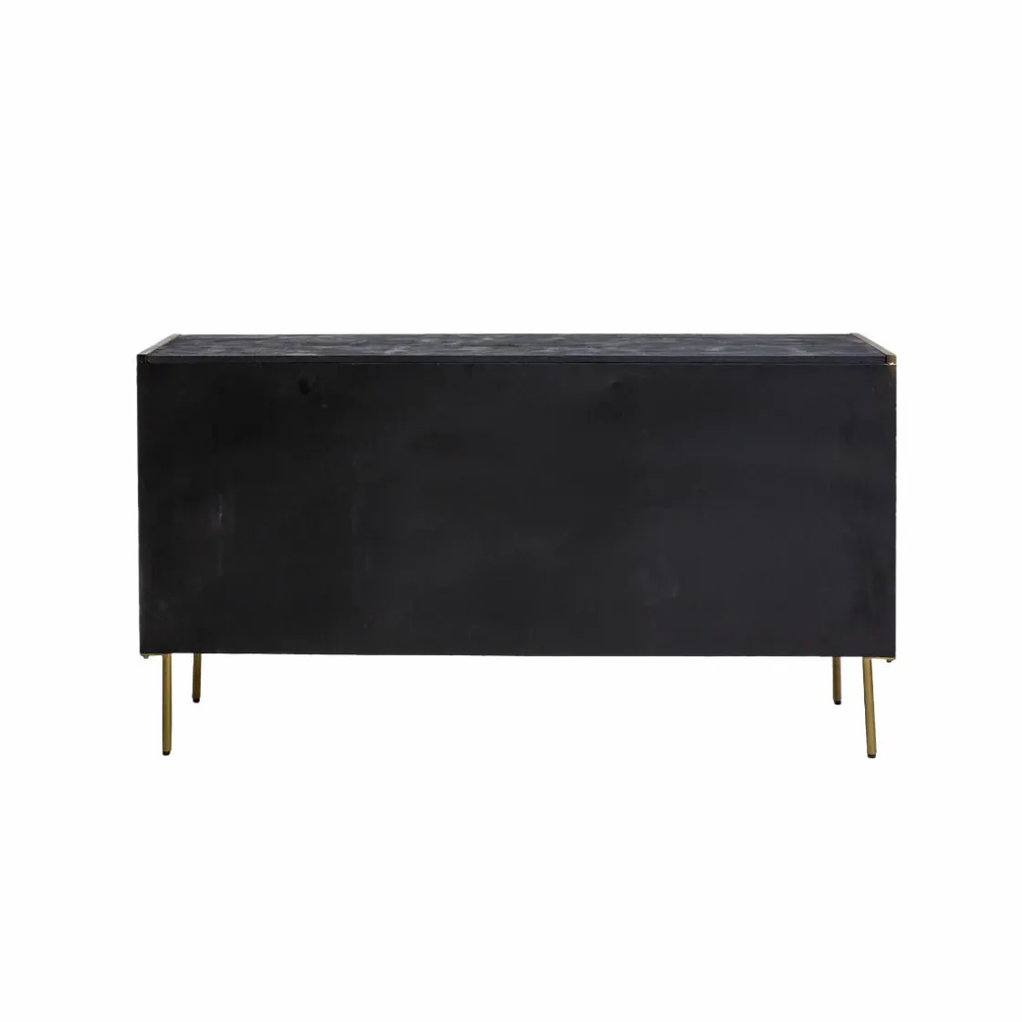 Made in Meubles Buffet<Buffet en bois de manguier et métal doré Ange