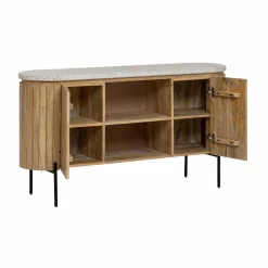Made in Meubles Buffet|Meuble Sous Vasque<Buffet en bois de manguier et terrazzo Lou
