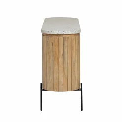 Made in Meubles Buffet|Meuble Sous Vasque<Buffet en bois de manguier et terrazzo Lou
