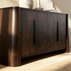 Made in Meubles Buffet<Buffet en bois de manguier foncé Liriel