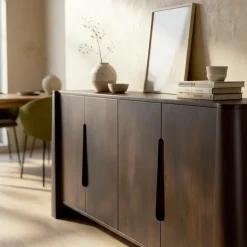 Made in Meubles Buffet<Buffet en bois de manguier foncé Liriel