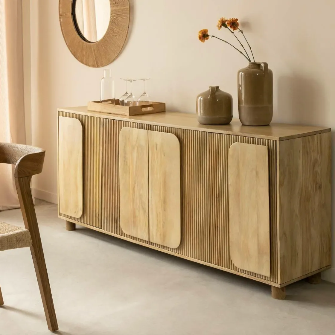 Made in Meubles Buffet<Buffet en bois de manguier Eros