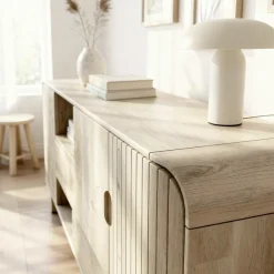 Made in Meubles Buffet<Buffet en bois de manguier clair Yoni