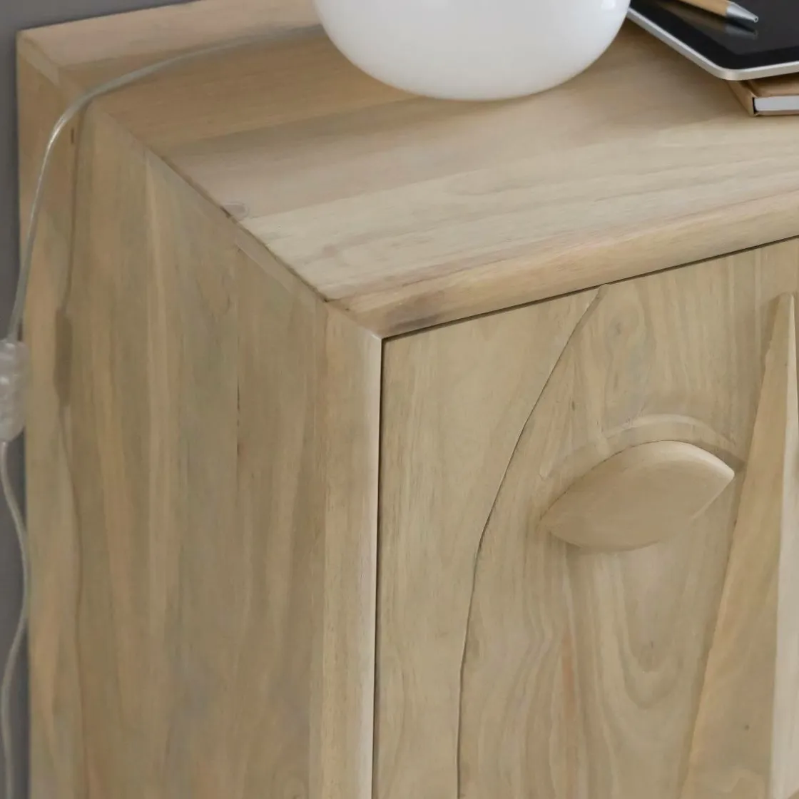 Made in Meubles Buffet<Buffet en bois de manguier Facia