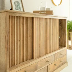 Made in Meubles Buffet<Buffet en bois de manguier Liora