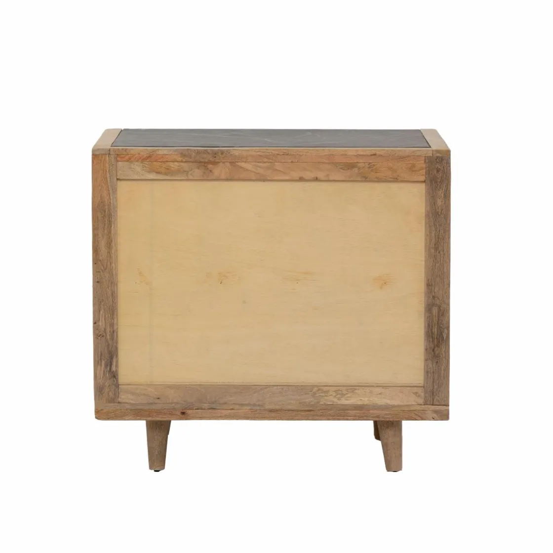 Made in Meubles Buffet<Buffet en bois de manguier et marbre noir Riley
