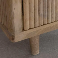 Made in Meubles Buffet<Buffet en bois de manguier et marbre noir Riley