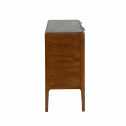 Made in Meubles Buffet<Buffet en bois de manguier et marbre noir Roch