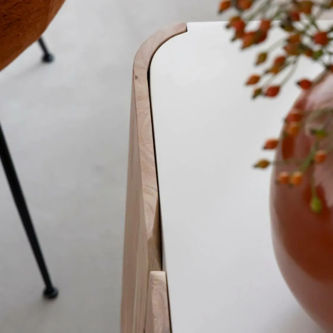 Made in Meubles Buffet<Buffet en bois de manguier blanchi et portes en acacia Mary