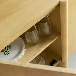 Made in Meubles Buffet<Buffet en bois de manguier 4 portes Amara