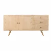 Made in Meubles Buffet<Buffet en bois de manguier blanchi Kamila