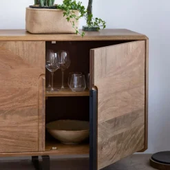 Made in Meubles Buffet<Buffet en bois de manguier et métal Eglantine