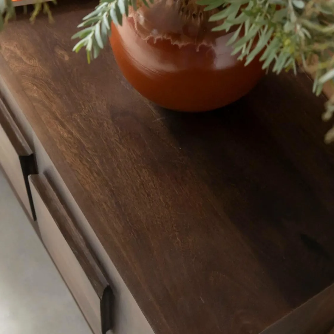 Made in Meubles Buffet|Meuble De Rangement<Buffet en bois de manguier foncé Hestia