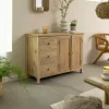 Made in Meubles Buffet|Meuble Sous Vasque<Buffet en bois de manguier blanchi Ronan
