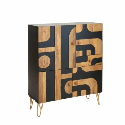 Made in Meubles Buffet<Buffet en bois de manguier et métal Colombine