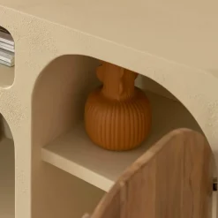 Made in Meubles Buffet<Buffet en bois effet béton et bois d'acacia Dalva