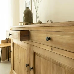 Made in Meubles Buffet<Buffet en bois recyclé 180 cm Garance