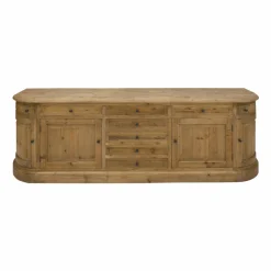 Made in Meubles Buffet<Buffet en bois recyclé 225 cm Garance