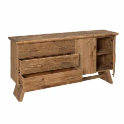 Made in Meubles Buffet<Buffet en bois recyclé 2 portes Blaise