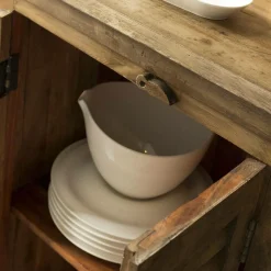 Made in Meubles Buffet<Buffet en bois recyclé 6 portes Aubin