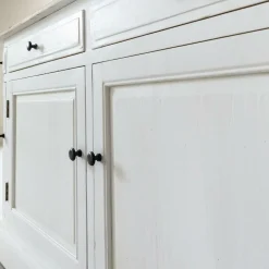 Made in Meubles Buffet<Buffet en bois recyclé blanchi 180 cm Garance