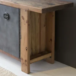 Made in Meubles Buffet<Buffet en bois recyclé et métal Hector