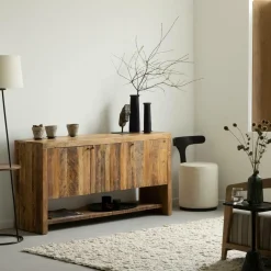 Made in Meubles Buffet<Buffet en bois recyclé Naël