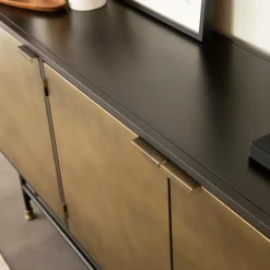 Made in Meubles Buffet<Buffet en laiton et métal Janelle