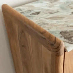 Made in Meubles Buffet<Buffet en marbre et bois d'acacia Calix