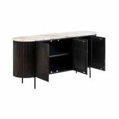 Made in Meubles Buffet<Buffet en métal et marbre Alfred