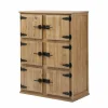Made in Meubles Buffet<Buffet haut 6 portes Champêtre