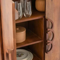 Made in Meubles Buffet<Buffet haut en bois d'acacia Quilla