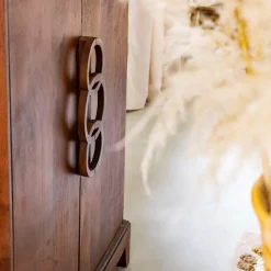 Made in Meubles Buffet<Buffet haut en bois d'acacia Quilla