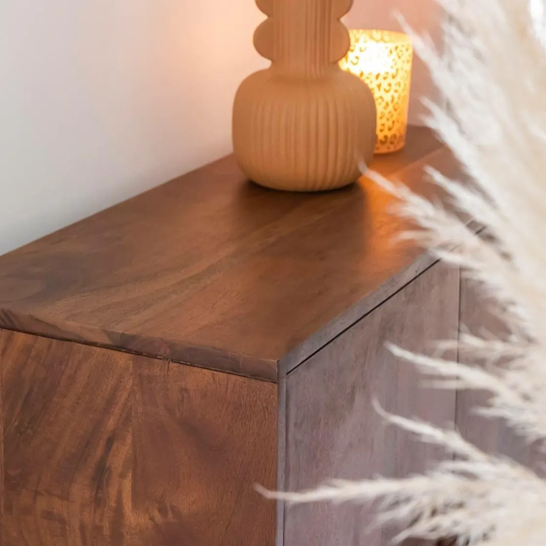 Made in Meubles Buffet<Buffet haut en bois d'acacia Quilla